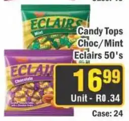 J&E Cash and Carry Candy Tops Eclairs offer