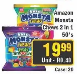 J&E Cash and Carry Amazon Monsta Chews 2 in 1 offer