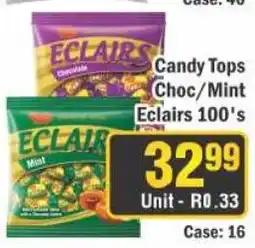 J&E Cash and Carry Candy Tops Eclairs 100's offer