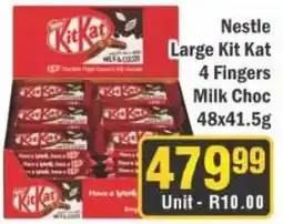 J&E Cash and Carry Nestle Large Kit Kat 4 Fingers Milk Choc offer