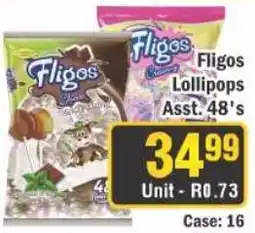 J&E Cash and Carry Fligos Lollipops Assorted offer