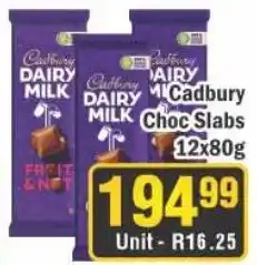 J&E Cash and Carry Cadbury Choc Slabs offer