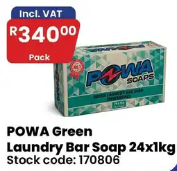 Africa Cash and Carry POWA Green Laundry Bar Soap offer