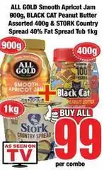 Boxer Cat - smooth apricot jam & peanut butter & country spread offer