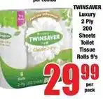 Boxer Twinsaver - luxury 2 ply toilet tissue rolls offer