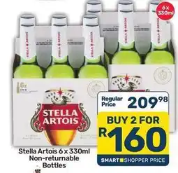Pick n Pay Stella artois - 6 x 330ml non-returnable bottles offer