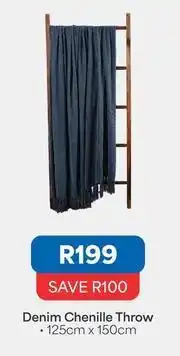 OK Furniture Denim chenille throw offer