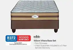 OK Furniture Edblo - 152cm vitara base set offer