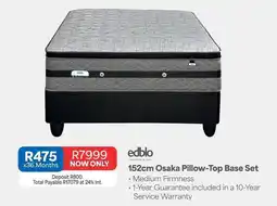OK Furniture Edblo - 152cm osaka pillow-top base set offer