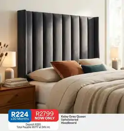 OK Furniture Total - kelsy grey queen upholstered headboard offer