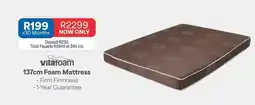 OK Furniture Vitafoam - 137cm foam mattress offer
