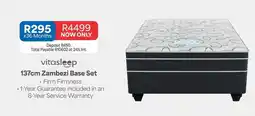 OK Furniture Total - 137cm zambezi base set offer