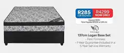OK Furniture Total - 137cm logan base set offer