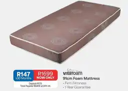 OK Furniture Vitafoam - 91cm foam mattress offer