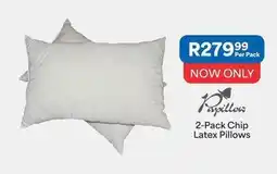OK Furniture 2-pack chip latex pillows offer