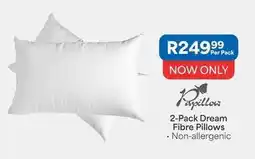 OK Furniture 2-pack dream fibre pillows offer