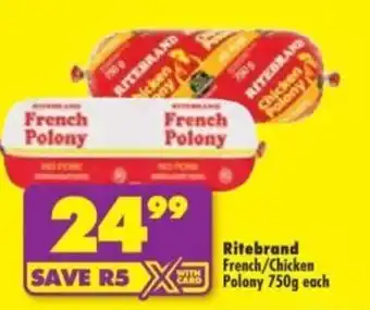 Ritebrand French/Chicken Polony