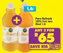 Shoprite Pure Refresh 100% Fruit Juice Blend offer