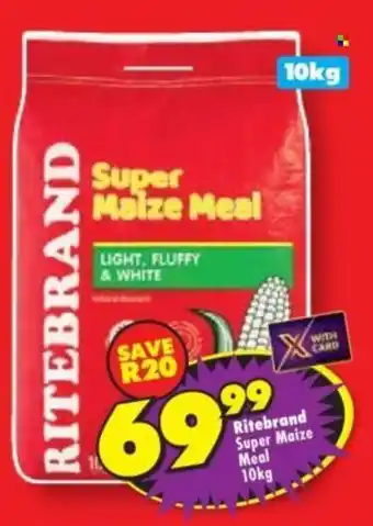 Shoprite Ritebrand Super Maize Meal offer