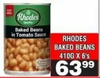 Advance Cash n Carry Rhodes Baked Beans in Tomato Sauce offer