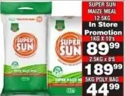 Advance Cash n Carry Super Sun Maize Meal offer