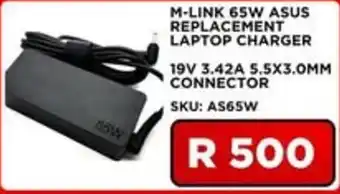 M-LINK 65W ASUS REPLACEMENT LAPTOP CHARGER