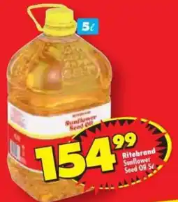 Shoprite Ritebrand Sunflower Seed Oil offer