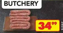 Shoprite Sausages offer