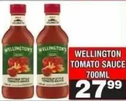 Advance Cash n Carry Wellington's Tomato Sauce offer