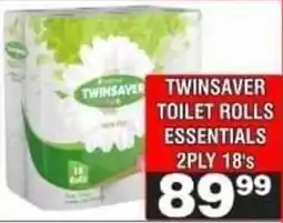 Advance Cash n Carry TWINSAYER TOILET ROLLS ESSENTIALS offer