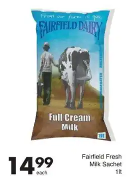 Save Fairfield Fresh Milk Sachet offer