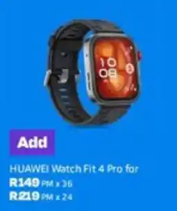 Telkom HUAWEI Watch Fit 4 Pro offer