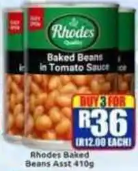 Three Star Cash and Carry Rhodes Baked Beans offer