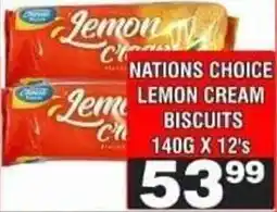 Advance Cash n Carry NATIONS CHOICE LEMON CREAM BISCUITS offer