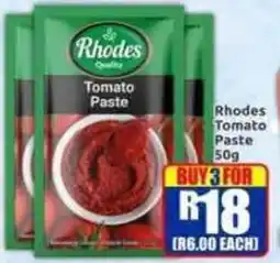 Three Star Cash and Carry Rhodes Tomato Paste offer