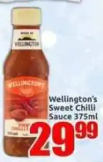 Three Star Cash and Carry Wellington's Sweet Chilli Sauce offer
