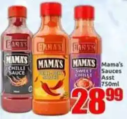 Three Star Cash and Carry Mama's Sauces Assorted offer