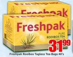Three Star Cash and Carry Freshpak Rooibos Tagless Tea Bags offer