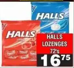 Advance Cash n Carry HALLS LOZENGES offer