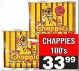 Advance Cash n Carry Chappies 100's offer