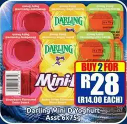 Three Star Cash and Carry Darling Mini D Yoghurt Assorted offer