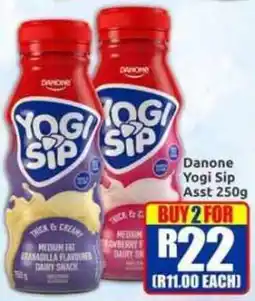 Three Star Cash and Carry Danone Yogi Sip Assorted offer