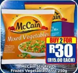 Three Star Cash and Carry McCain Mixed Vegetables offer
