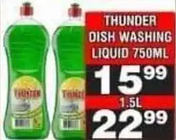 Advance Cash n Carry Thunder Dish Washing Liquid offer
