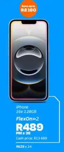 Telkom iPhone 16e 128GB offer