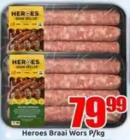 Three Star Cash and Carry Heroes Braai Wors offer