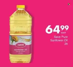 Save Save Pure Sunflower Oil offer