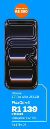 Telkom iPhone 17 Pro Max 256GB offer