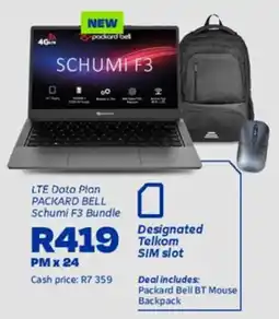 Telkom Packard Bell Schumi F3 Bundle offer