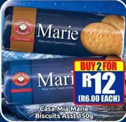 Three Star Cash and Carry Casa-Mia Marie Biscuits Assorted offer